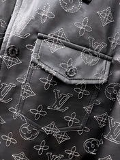 LV BLACK MONOGRAM DENIM JACKET 239528