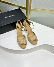 HIGH HEELS ONE STRAP IN BEIGE CREAM GOATSKIN