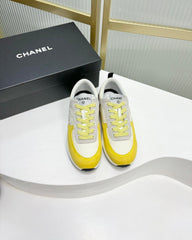 SNEAKER IN LIGHT YELLOW MIX GREY SUEDE