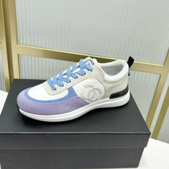 SNEAKER IN AMETHYST PURPLE MIX GREY SUEDE