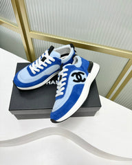 SNEAKER IN SKY MIX COBALT BLUE SUEDE