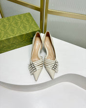 HIGH PUMP 6 CM IN WHITE CALFSKIN