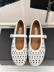 MARY JANE IN WHITE CALFSKIN