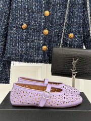 MARY JANE IN PASTEL GRAY CALFSKIN