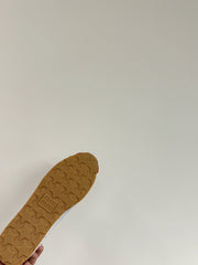 PLUME SNEAKERS IN WHITE NAPPA LAMBSKIN AND RED SUEDE