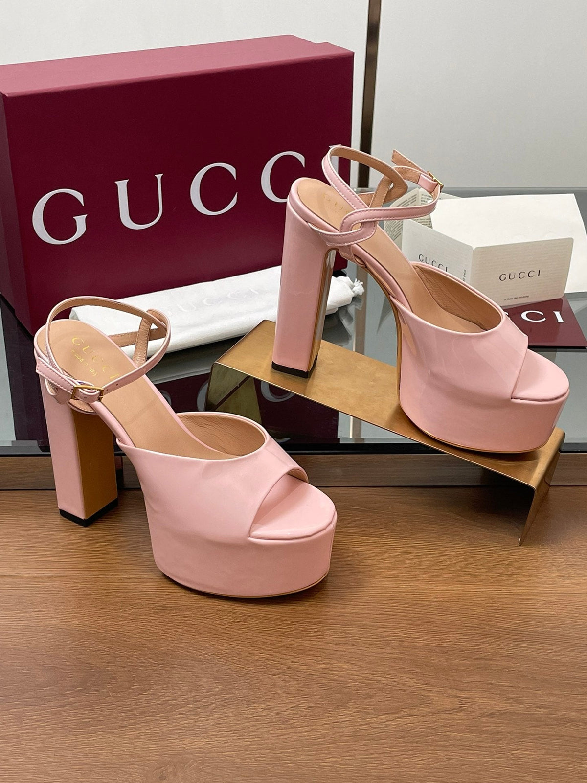 HIGH HEEL SANDALS 13 CM IN LIGHT PINK LAMBSKIN