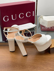 HIGH HEEL SANDALS 13 CM IN WHITE LAMBSKIN