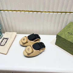 GG BALLET SUPER SLIM BEIGE LAMBSKIN