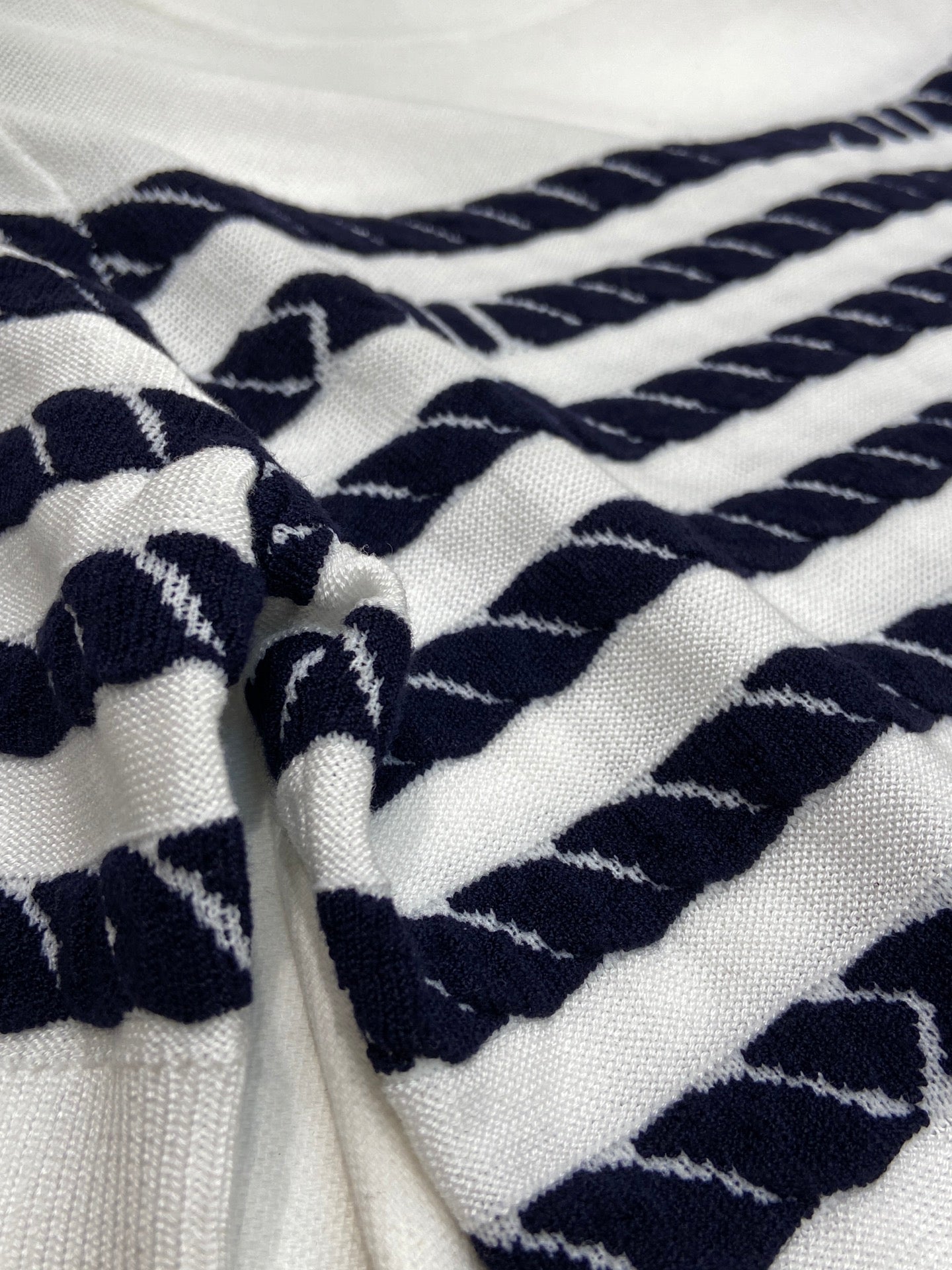 LV STRIPED SWEATER 25S IN TENCEL  266038