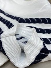 LV STRIPED SWEATER 25S IN TENCEL  266038