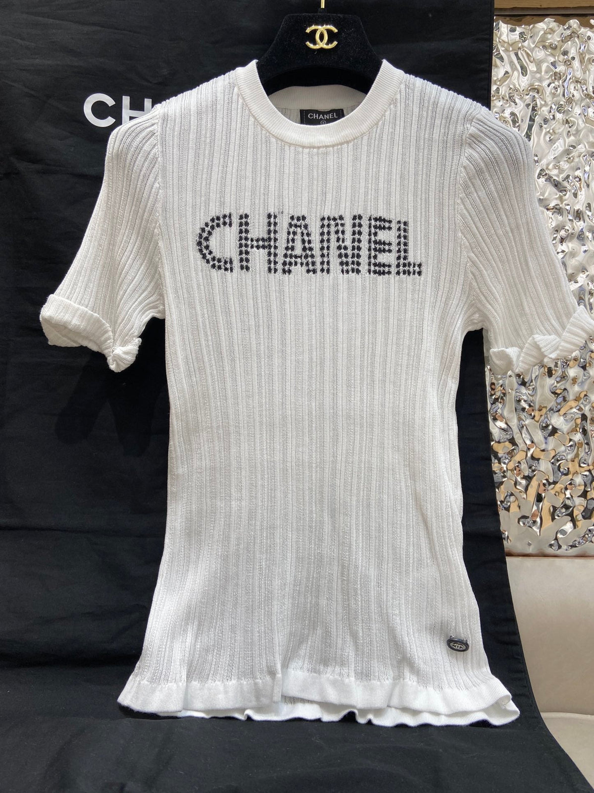 ROUND NECK KNIT TEE 25S IN COOL SILK 266093