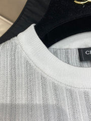 ROUND NECK KNIT TEE 25S IN COOL SILK 266093