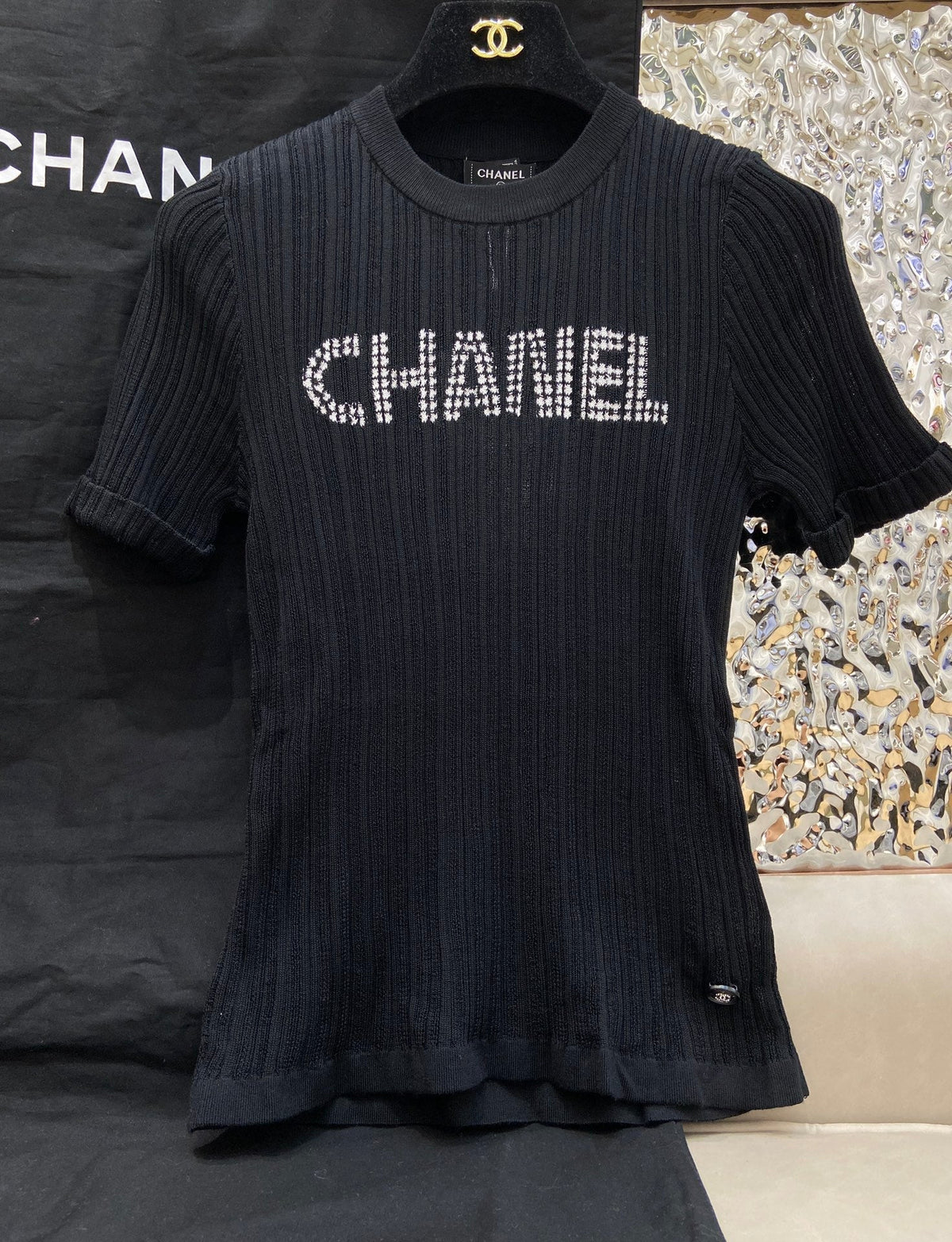 ROUND NECK KNIT TEE 25S IN COOL SILK 266098