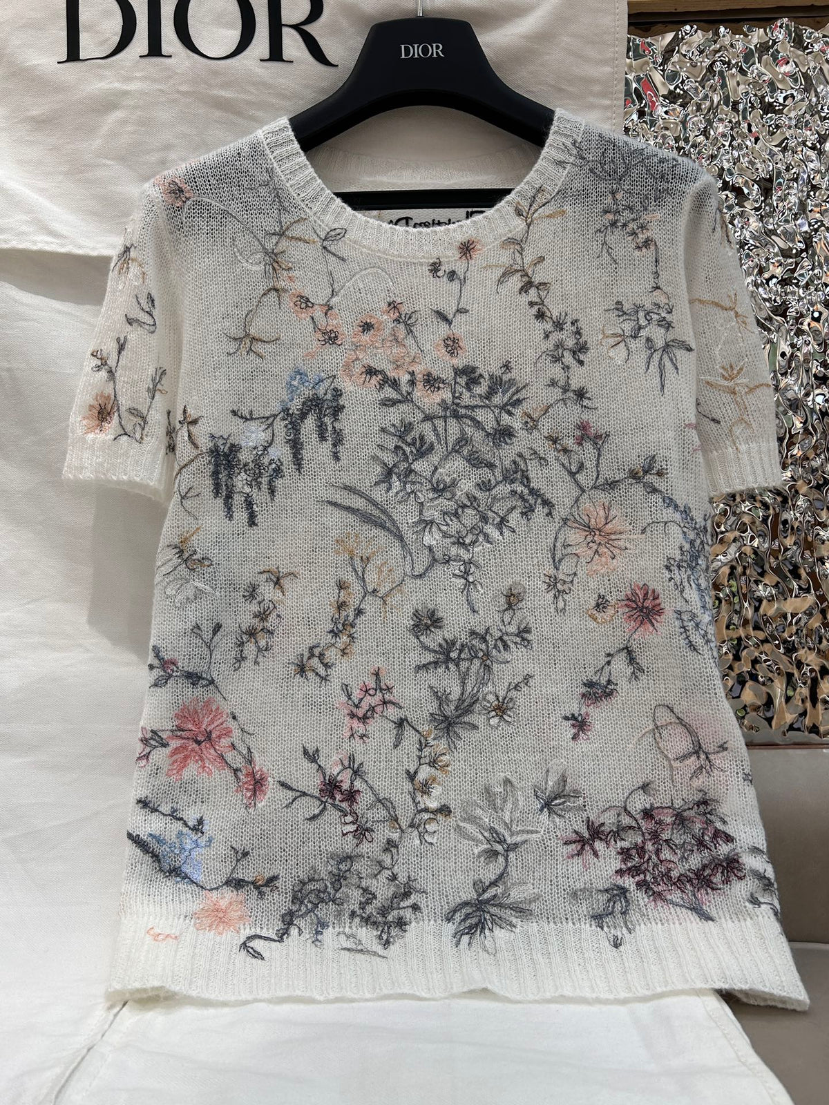 CREW NECK KNIT SWEATER 25S IN COTTON 266209