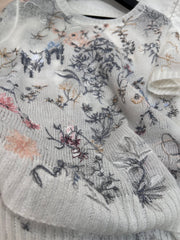 CREW NECK KNIT SWEATER 25S IN COTTON 266209