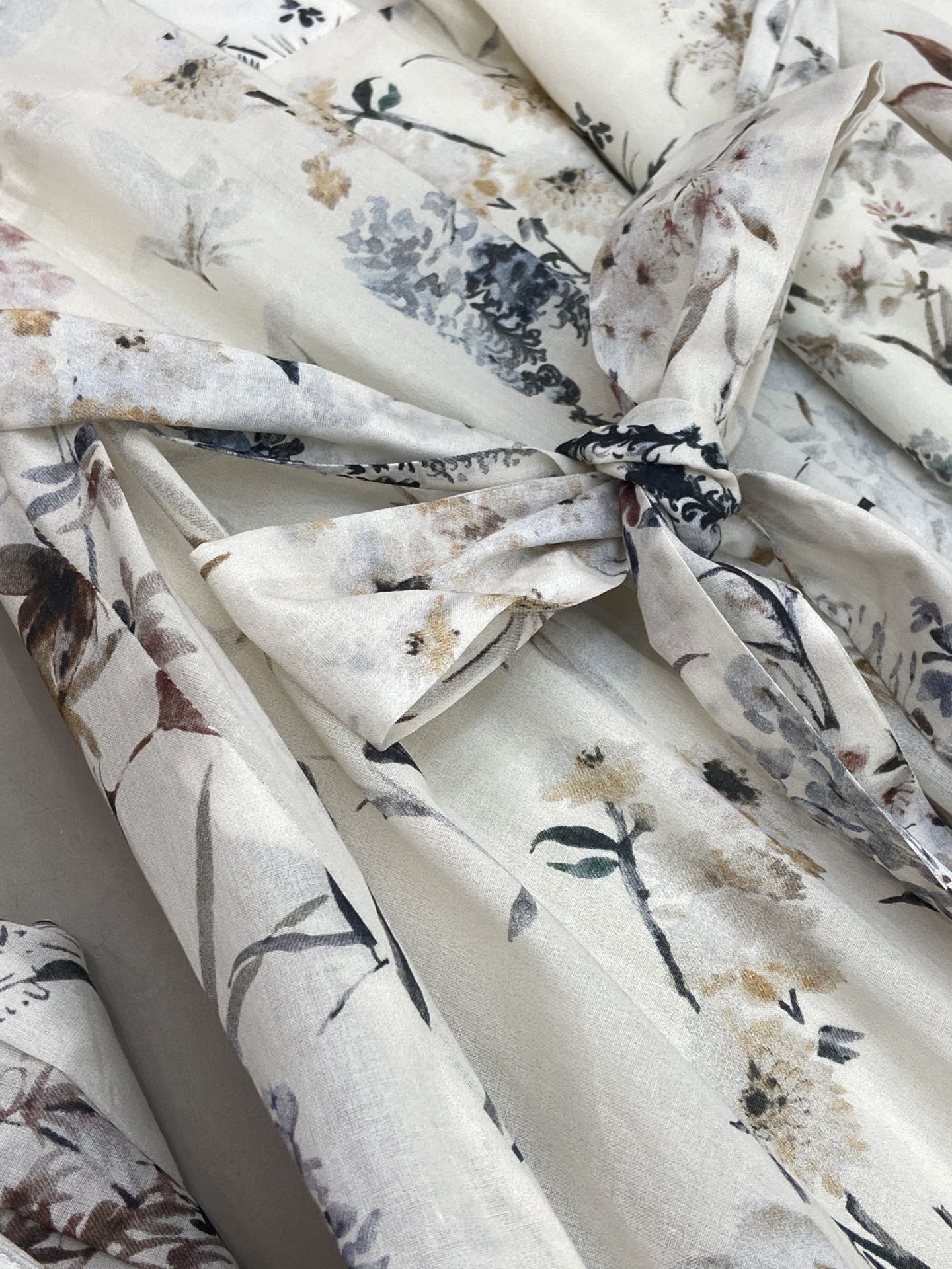 BUTTON DOWN V NECK DRESS 25S IN COTTON 266182