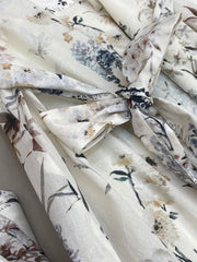 BUTTON DOWN V NECK DRESS 25S IN COTTON 266182