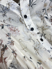 BUTTON DOWN V NECK DRESS 25S IN COTTON 266182