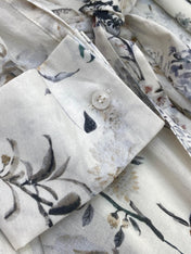 BUTTON DOWN V NECK DRESS 25S IN COTTON 266182