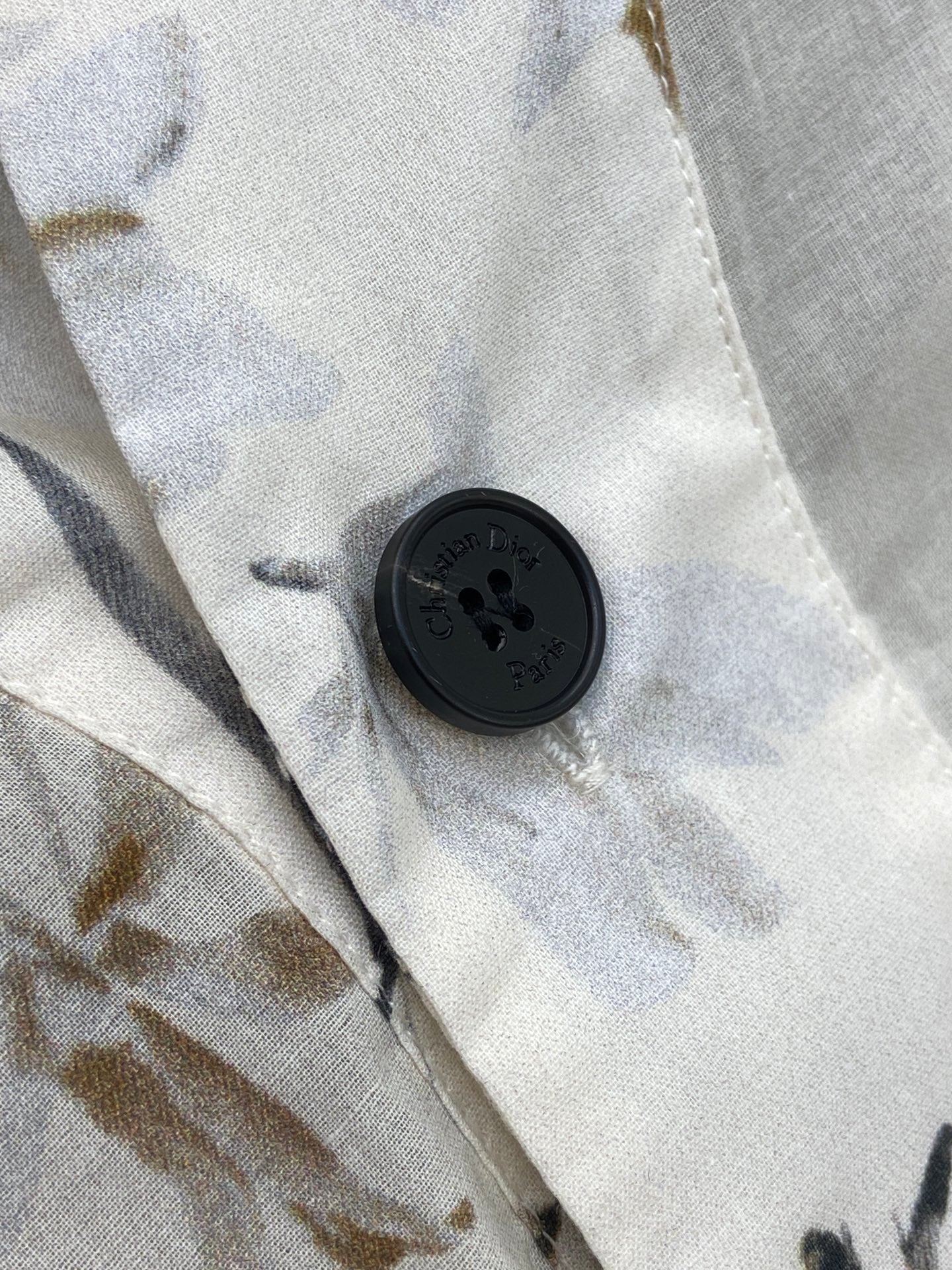 BUTTON DOWN V NECK DRESS 25S IN COTTON 266182