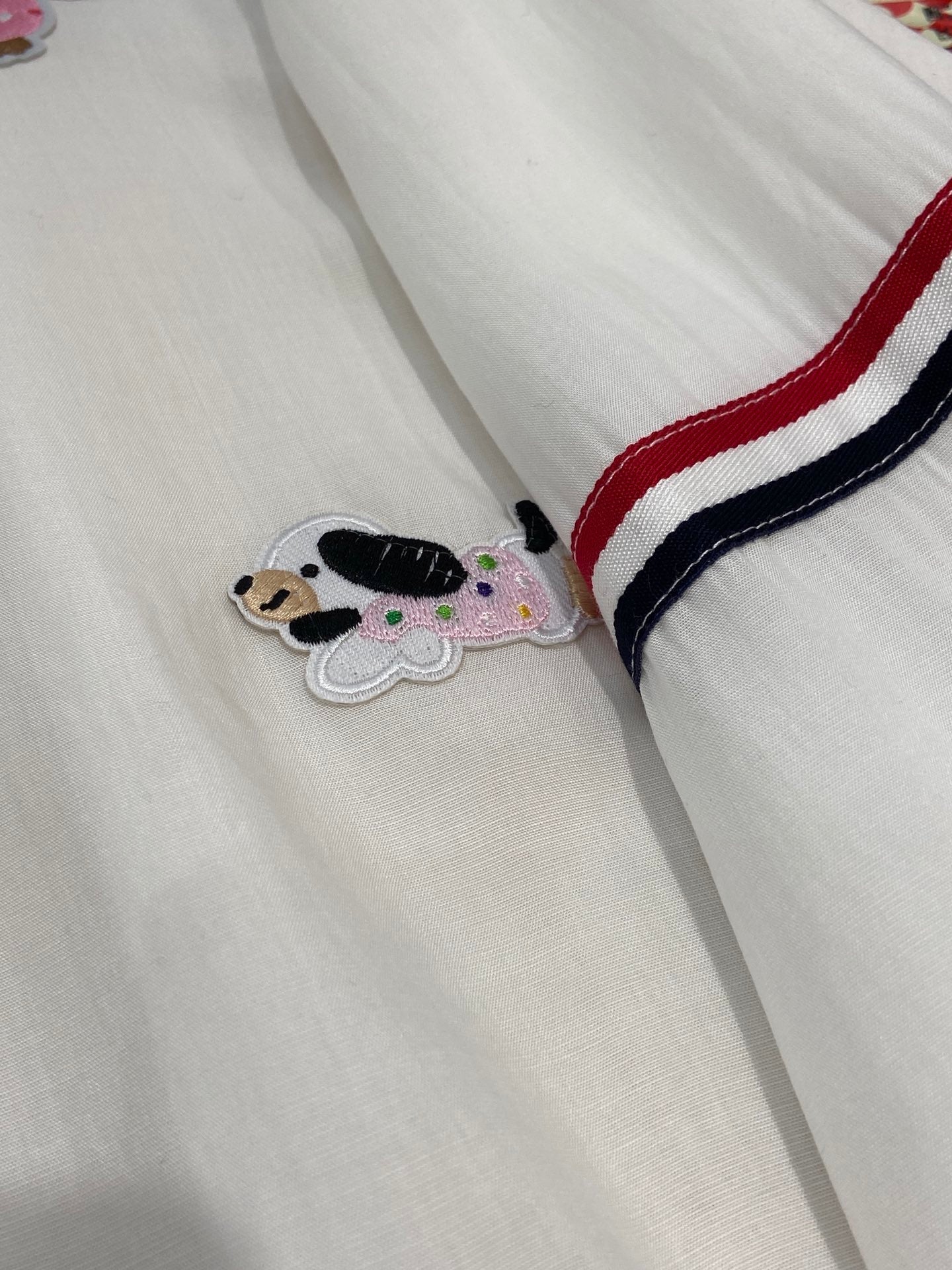 THOM INSPIRED SHIRT SET WITH DOG PRINT25S IN OXFORD COTTON 266228