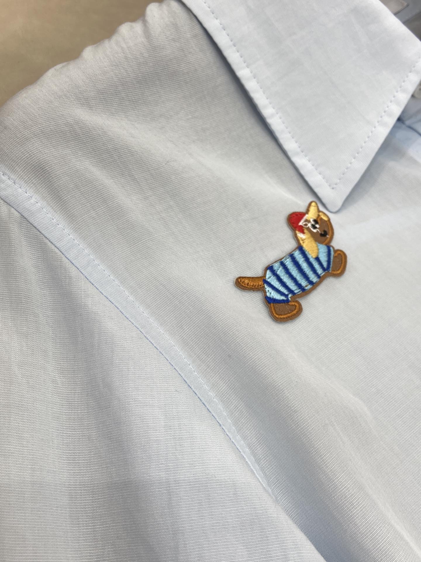 THOM INSPIRED SHIRT SET WITH DOG PRINT25S IN OXFORD COTTON 266233