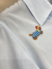 THOM INSPIRED SHIRT SET WITH DOG PRINT25S IN OXFORD COTTON 266233