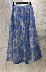 LONG SKIRT WITH COCONUT FOREST PRINT 25S IN COTTON 266160