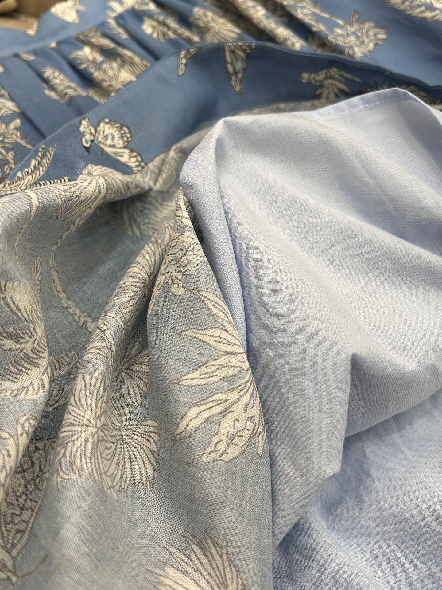 LONG SKIRT WITH COCONUT FOREST PRINT 25S IN COTTON 266160