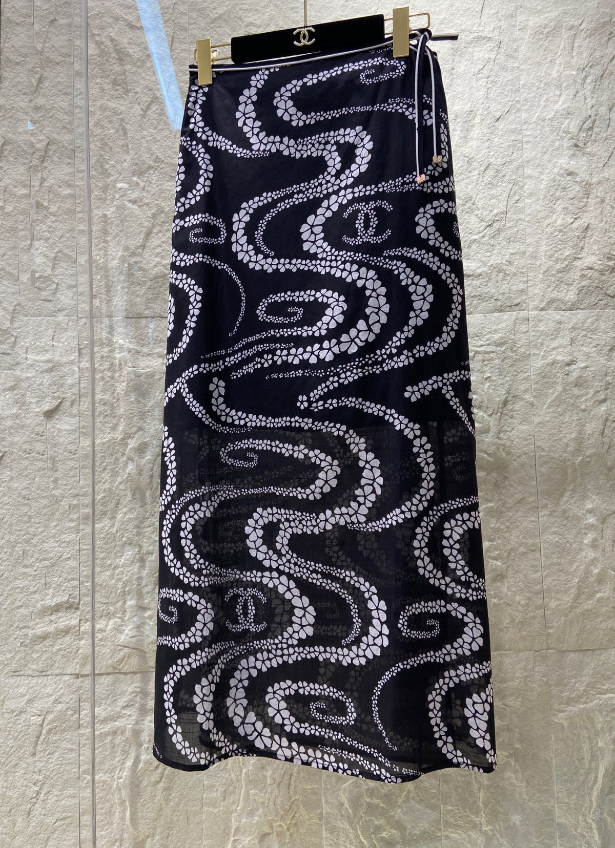 PETAL SNAKE PRINT DRESS 25S IN SILK COTTON 266256