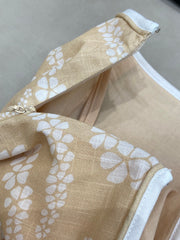 PETAL SNAKE PRINT DRESS 25S IN SILK COTTON  266261