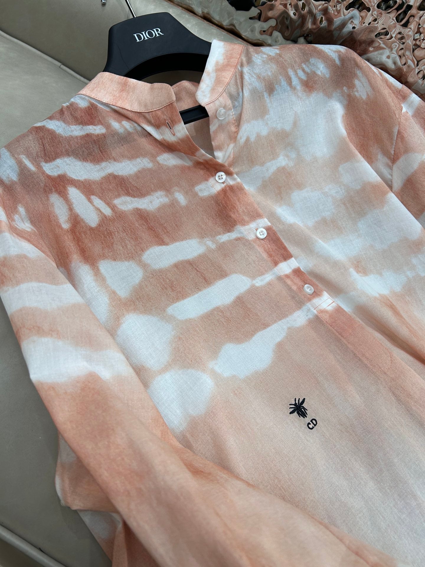 HIGH WAISTED TIE DYE SKIRT 25S IN COTTON 266215