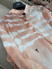 HIGH WAISTED TIE DYE SKIRT 25S IN COTTON 266215