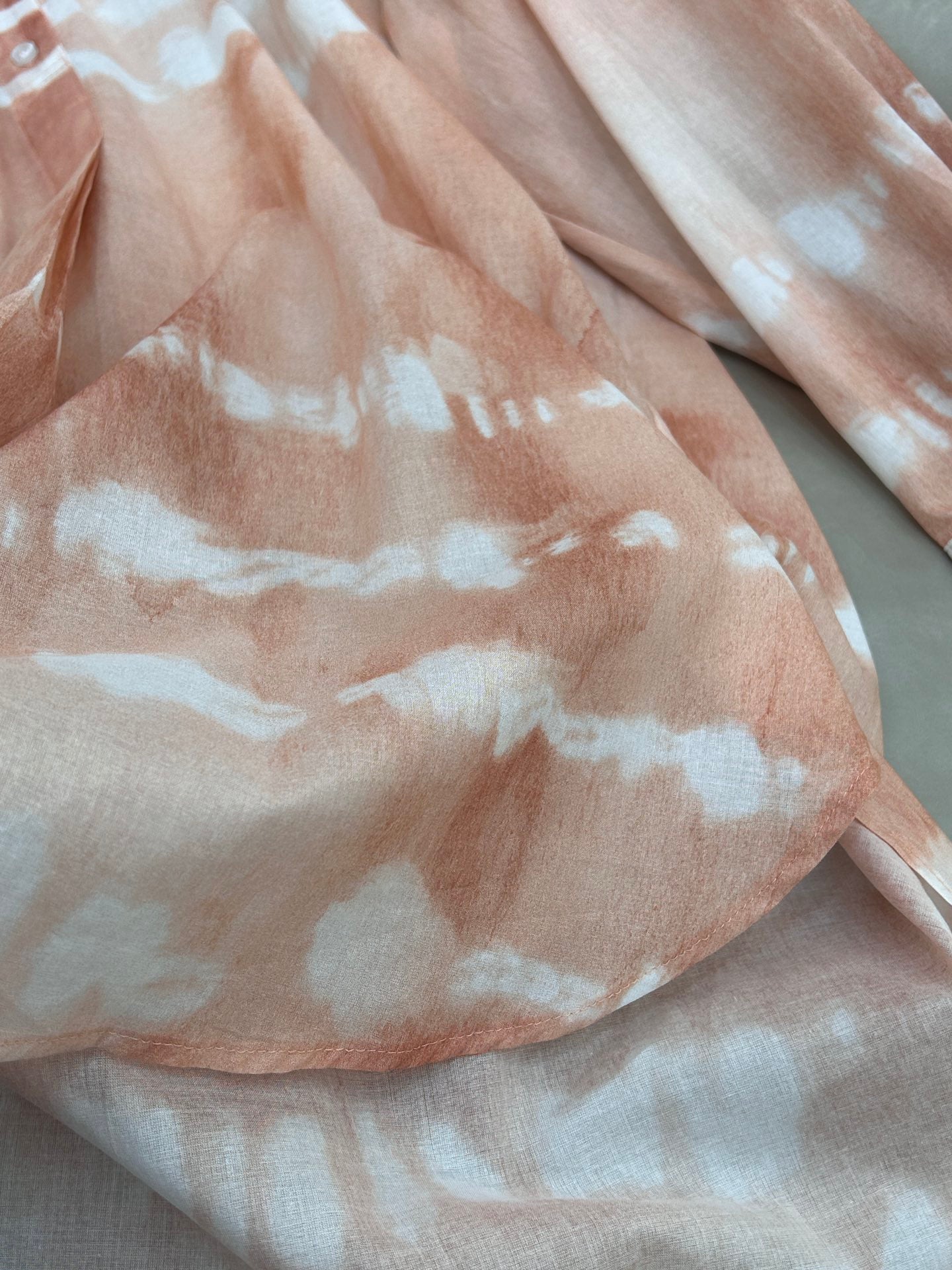 HIGH WAISTED TIE DYE SKIRT 25S IN COTTON 266215