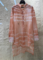 HIGH WAISTED TIE DYE SKIRT 25S IN COTTON 266215