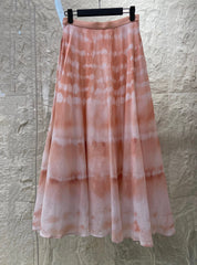 HIGH WAISTED TIE DYE SKIRT 25S IN COTTON 266215