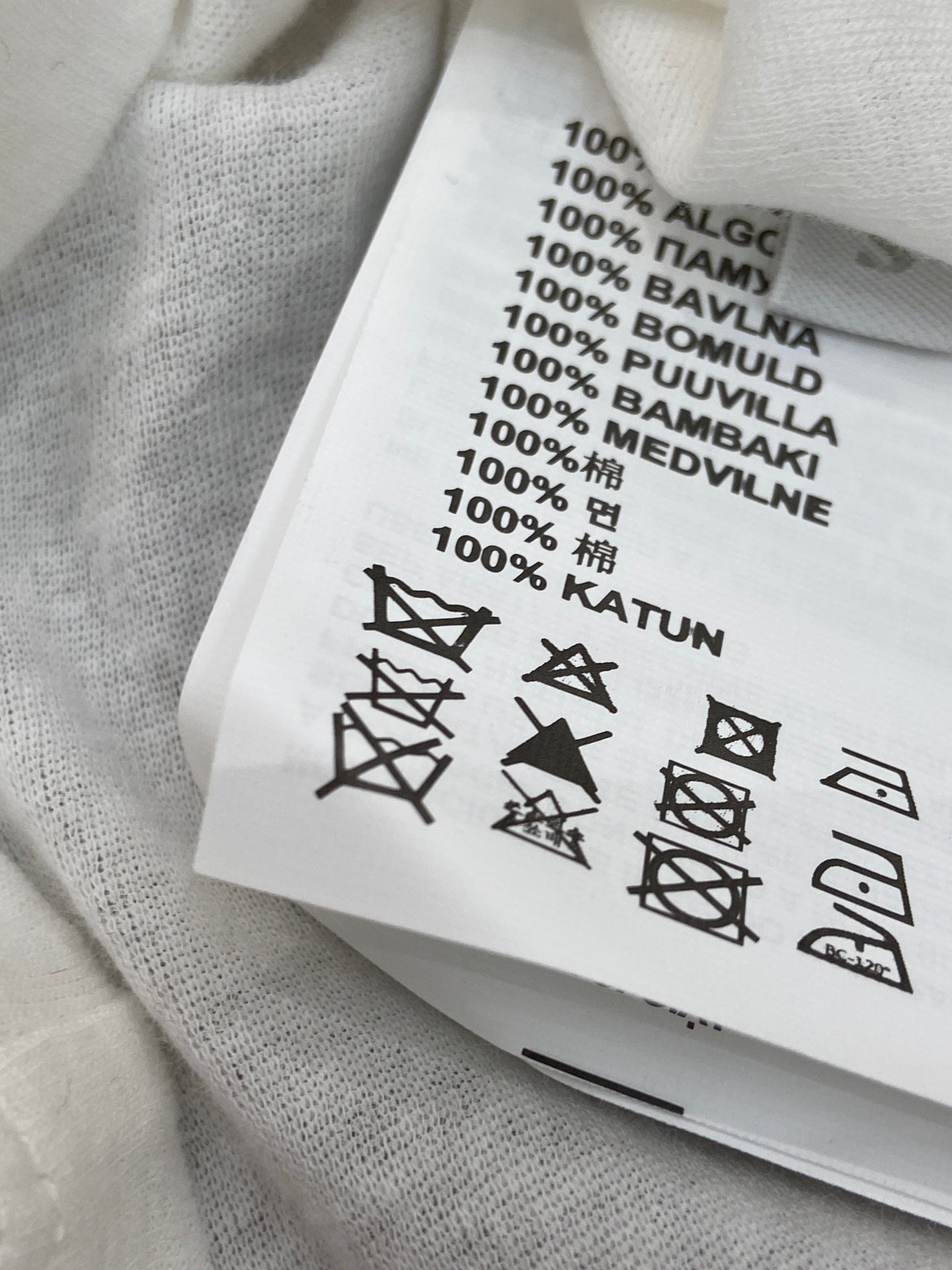 OFF SHOULDER LOGO T SHIRT 25S IN KATUN 266105