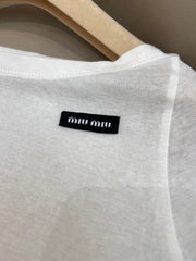 OFF SHOULDER LOGO T SHIRT 25S IN KATUN 266105