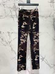 DIOR 25S CORDUROY CAMOUFLAGE PANTS STYLE 006