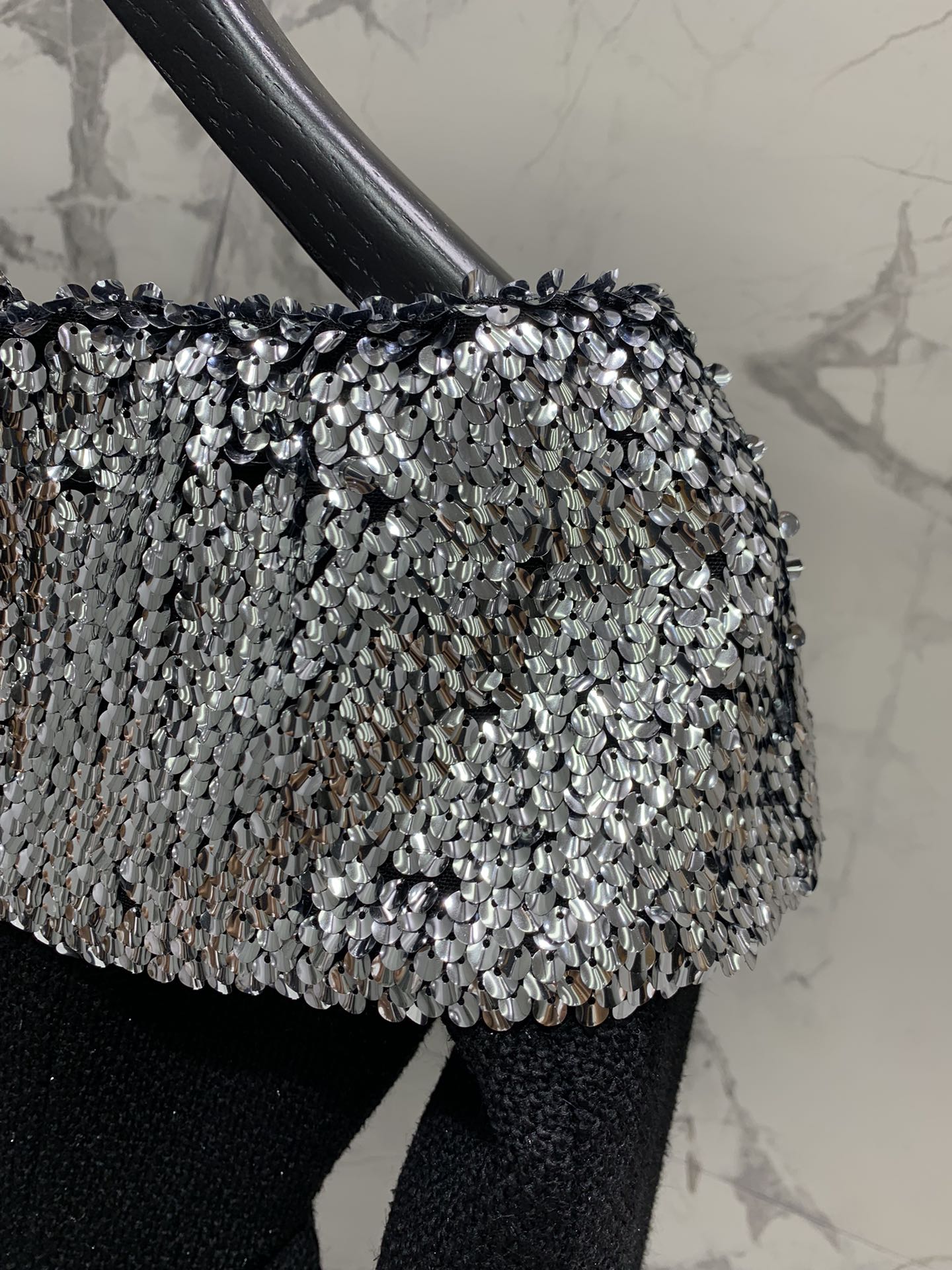 YSL 25S OFF-SHOULDER SEQUIN JACKET STYLE 185