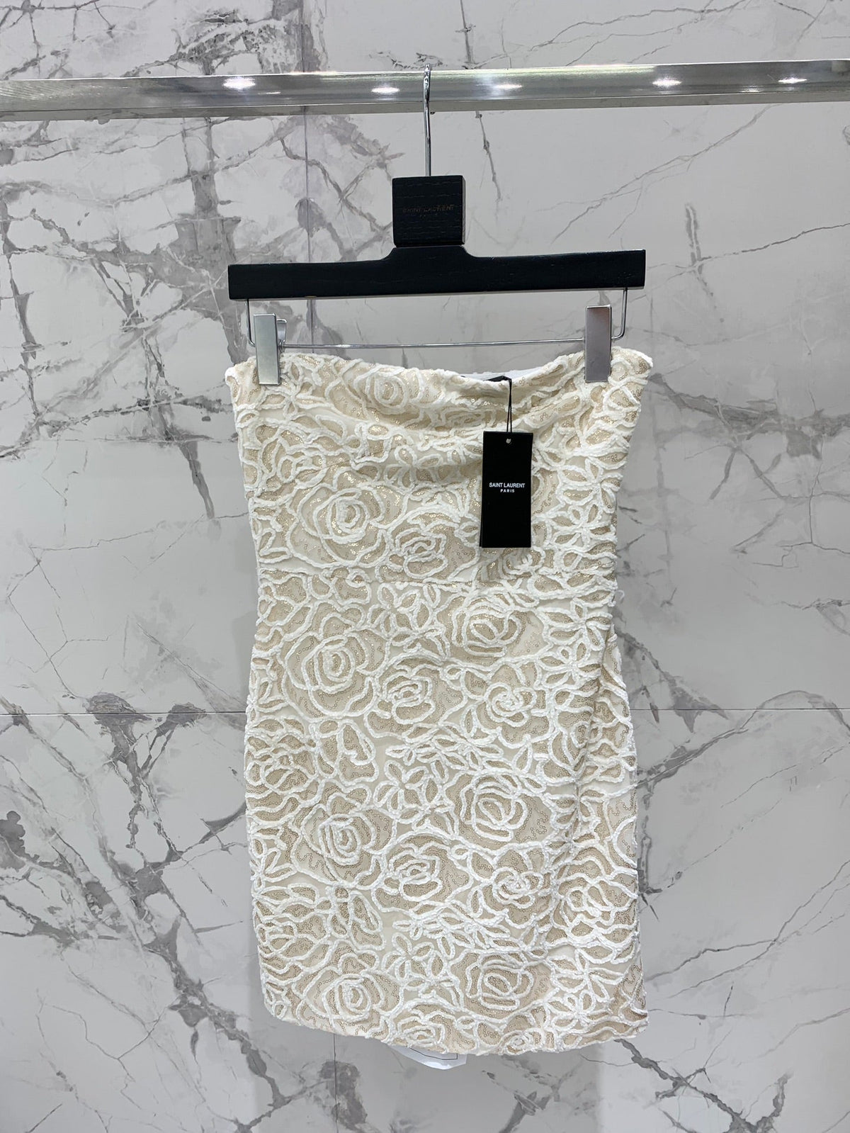 YSL 25S BARE-SHOULDER DRESS STYLE 130