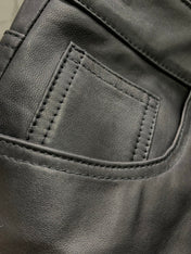 YSL 25S LEATHER MINI SKIRT STYLE 225