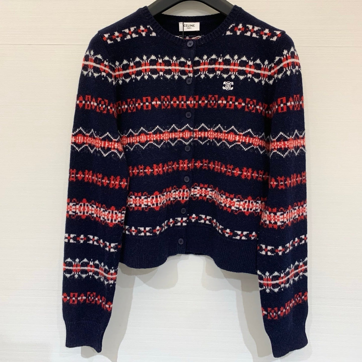 CELINE 25S WOOL CARDIGAN 0070