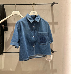 Loewe Denim Shirt Jacket Blue Cotton