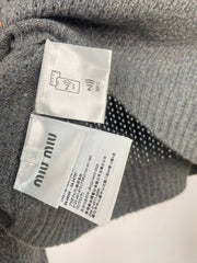 MIUMIU TOP AND SKIRT SET STYLE 373