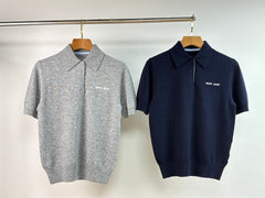 MIUMIU KNITTED POLO SHIRT STYLE 307