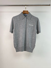 MIUMIU KNITTED POLO SHIRT STYLE 308