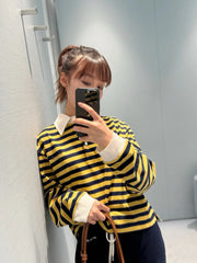 MIUMIU STRIPED SHIRT WITH LAPEL COLLAR STYLE 44