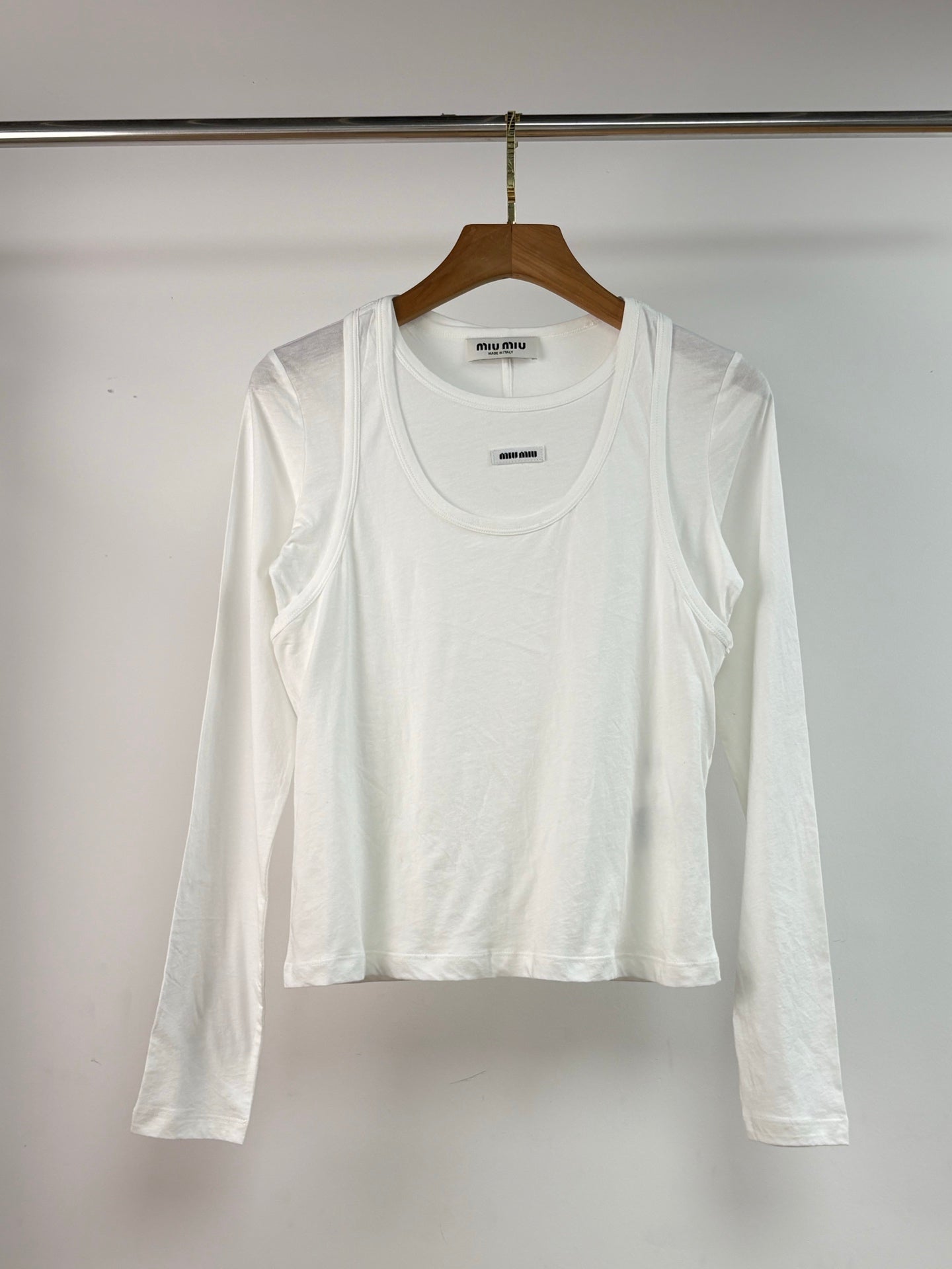 MIUMIU TWO-PIECE T-SHIRT SET STYLE 170