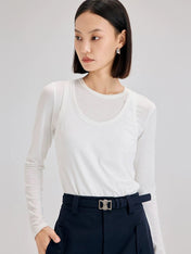 MIUMIU TWO-PIECE T-SHIRT SET STYLE 170